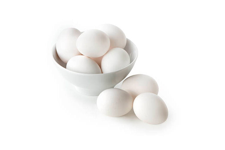 Huevos de color blanco