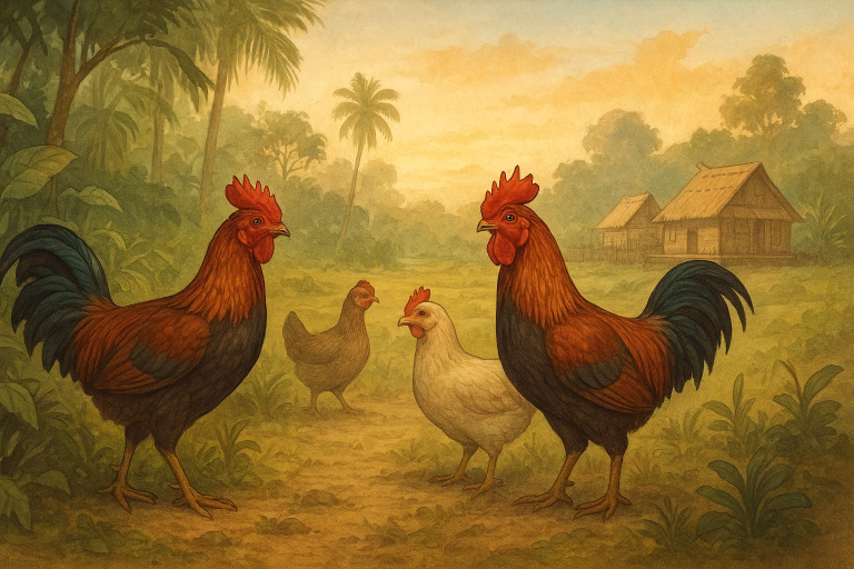 Origen de las gallinas domesticas