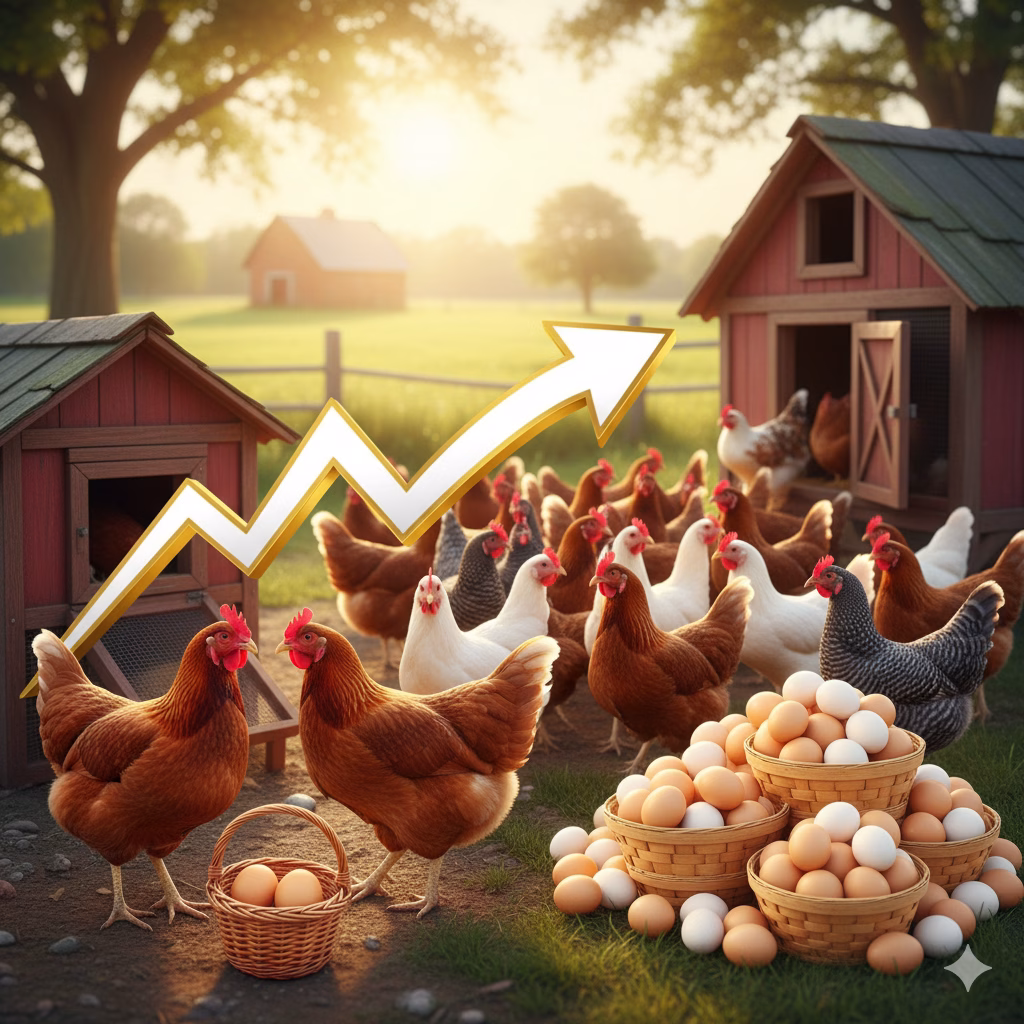 Como pasar de 2 a 20 gallinas para ganar dinero